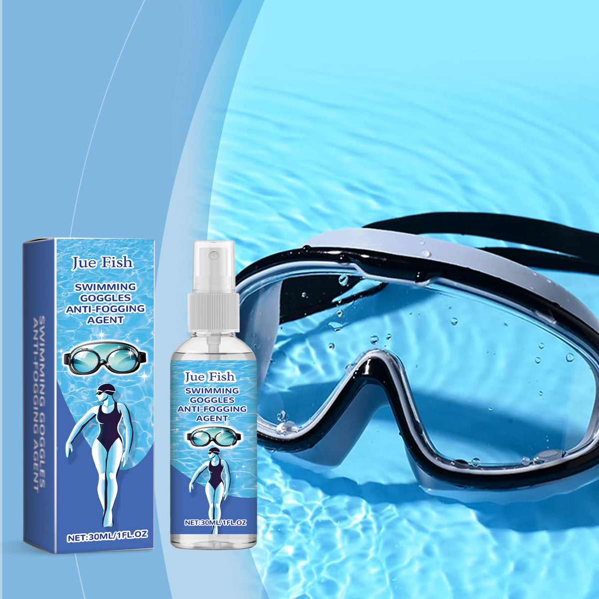 JUE FISH Baignade Spray anti-fog