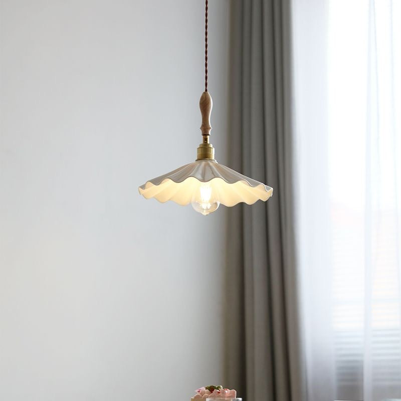 Style japonais plissé Lustre Lotus feuille façonné Designer lumière pour acheter Windows