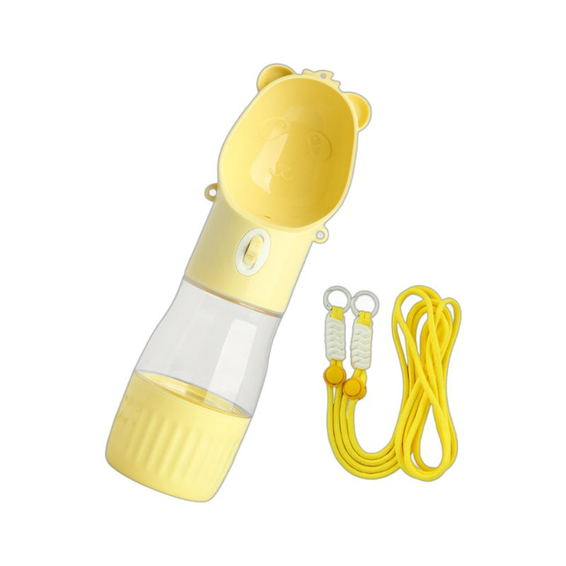 2 en 1 Bouteille d'eau pour chien portable pour petits grands chiens Chat extérieur puppy à l'épreuve des fuites