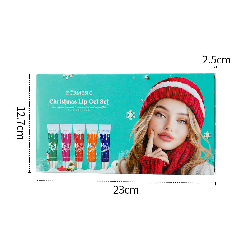 KORMESIC gel à lèvres de Noël set exclusivement pour le commerce extérieur 15ml-15ml-15ml-15ml