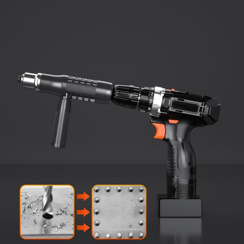 Tête de conversion des ongles de rivet électrique Forage électrique