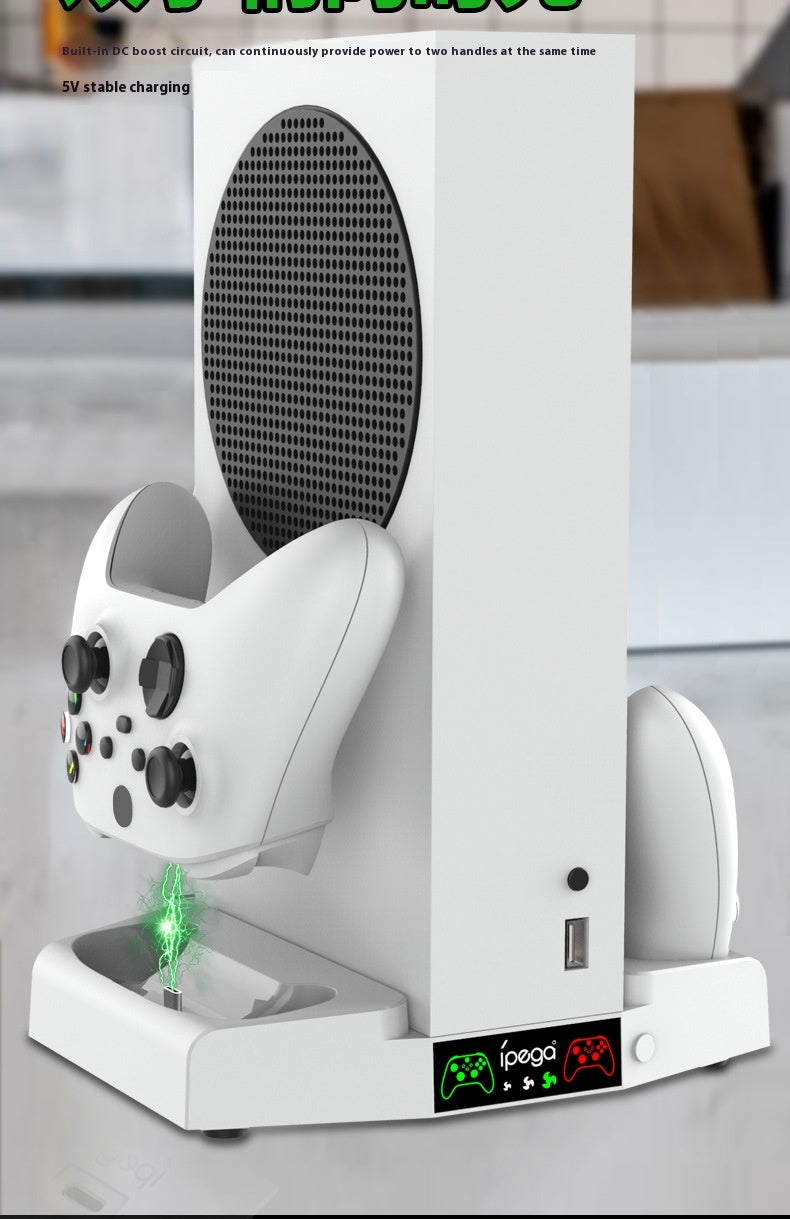 Hôte Multi-fonctions de charge Refroidisseur Pad Support Earphone Crochet lumière colorée