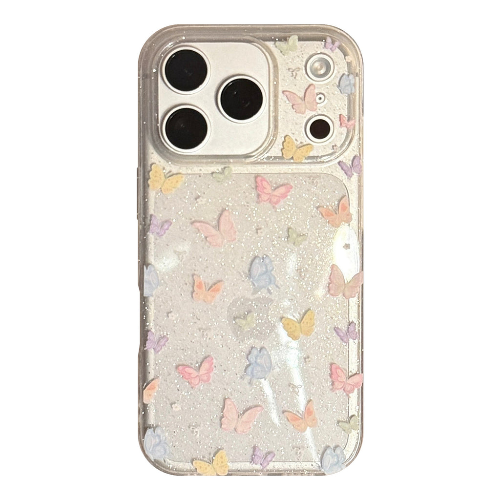 Clear softcover with colorful butterflies
