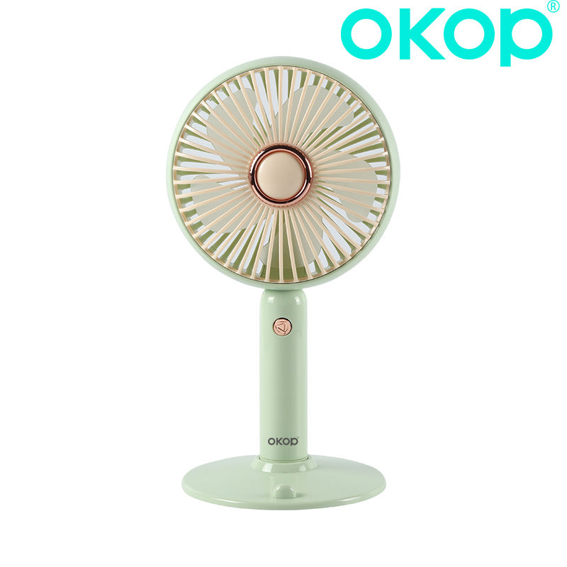 KP-F14 Minimalist élégant Mini ventilateur portable USB Rechargeable 3-Speed Desktop Compatible In