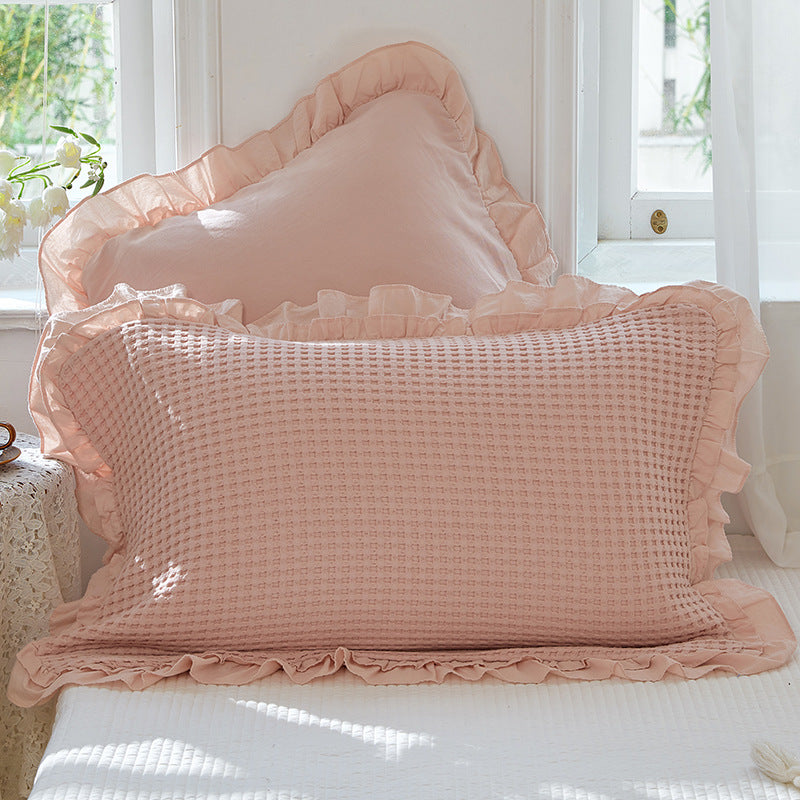 Coussin en une seule pièce à tisser à la gaufre