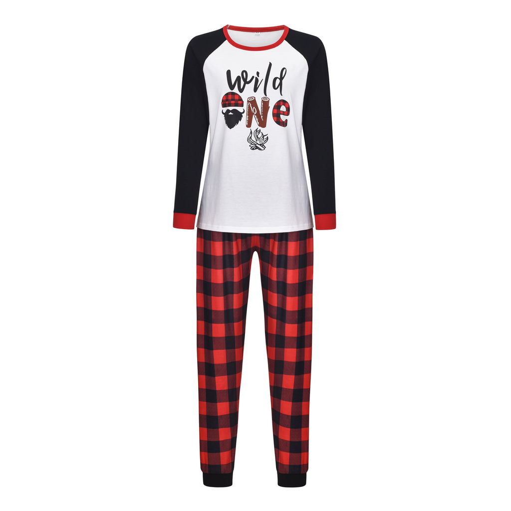 Cartoon Elk Imprimer Accueil Vêtements Pajamas Parent-enfant Porter