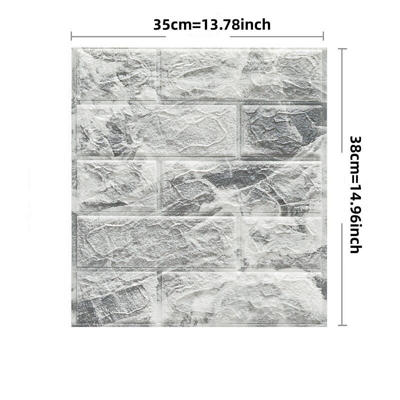 3D Brick Peel et papier peint bâton
