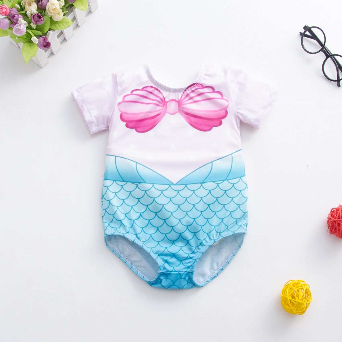 Maillot de bain imprimé léopard pour enfants