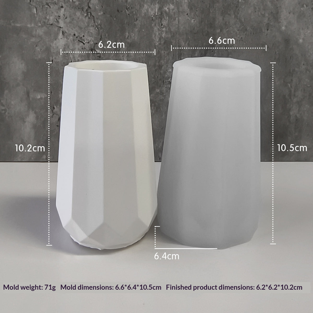 Moule de décoration de vase de fleur de silicone