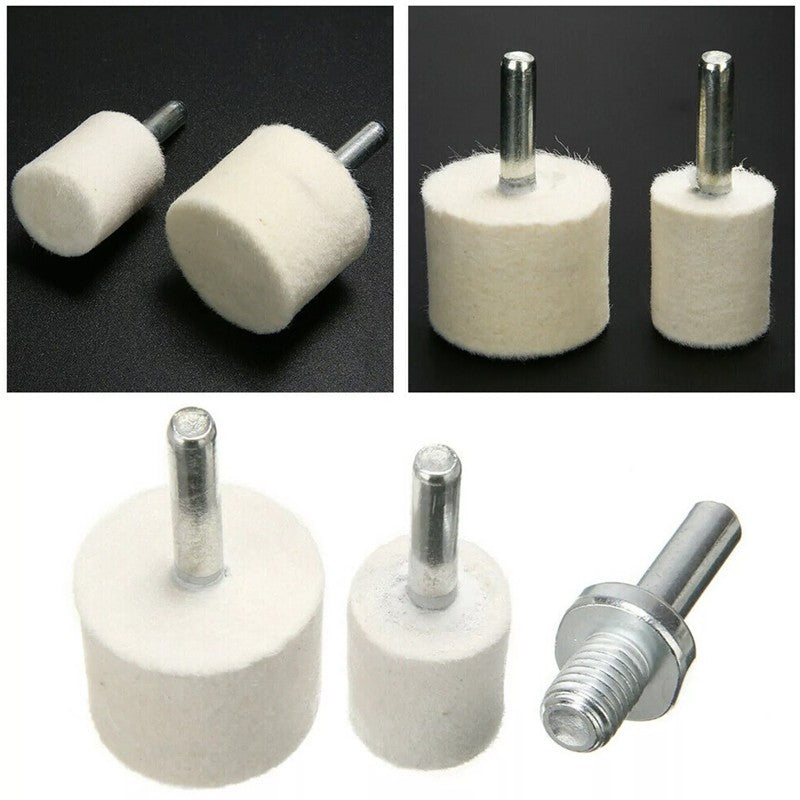 7PCS Set Cérium Oxide Kit de polissage par pare-brise Enlève-vent Plaquettes en feutre C