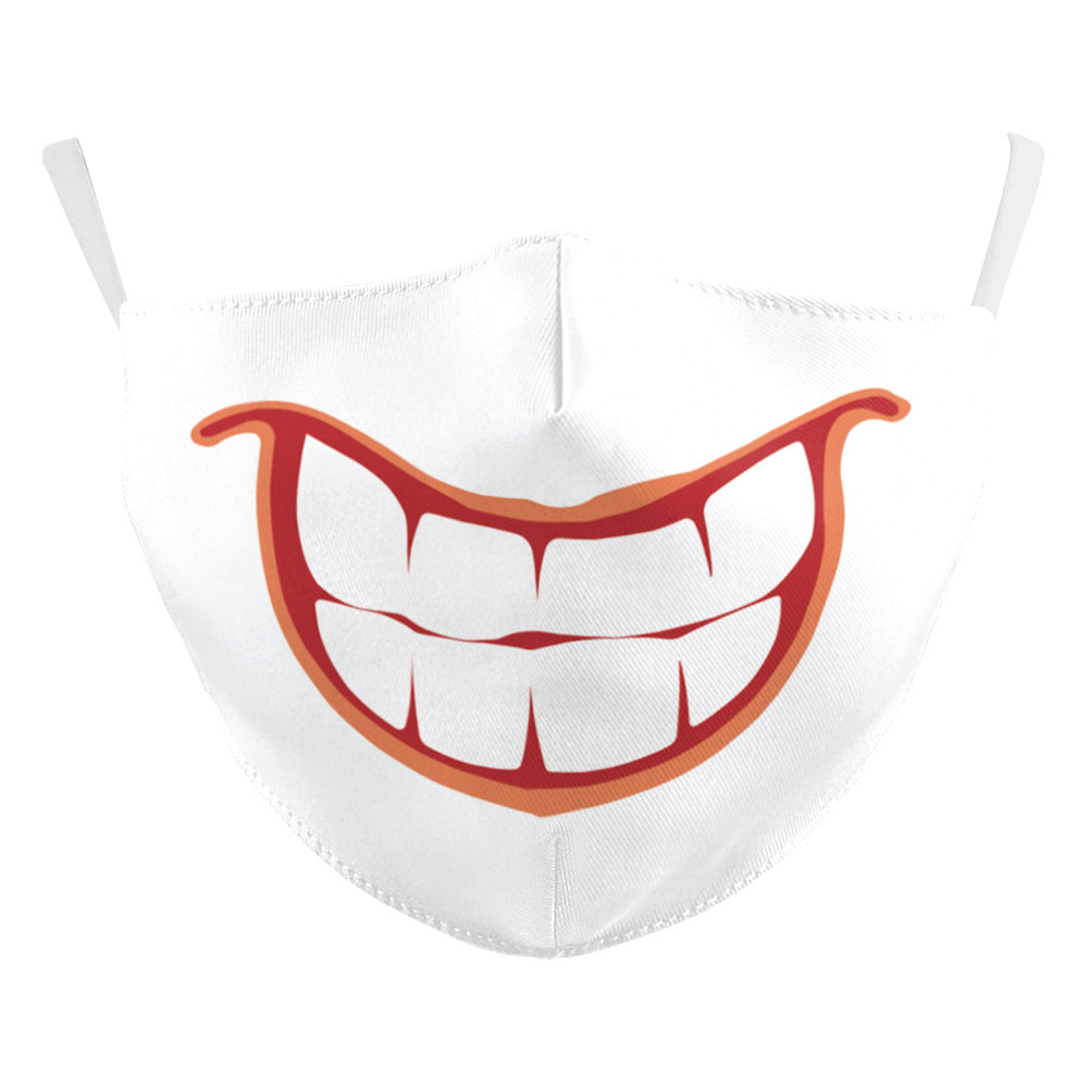 Impression numérique Clown d'Halloween Drôle Double masque de poussière extérieure
