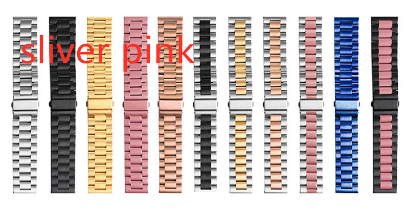 Montres en acier inoxydable Bracelet en métal à trois perles