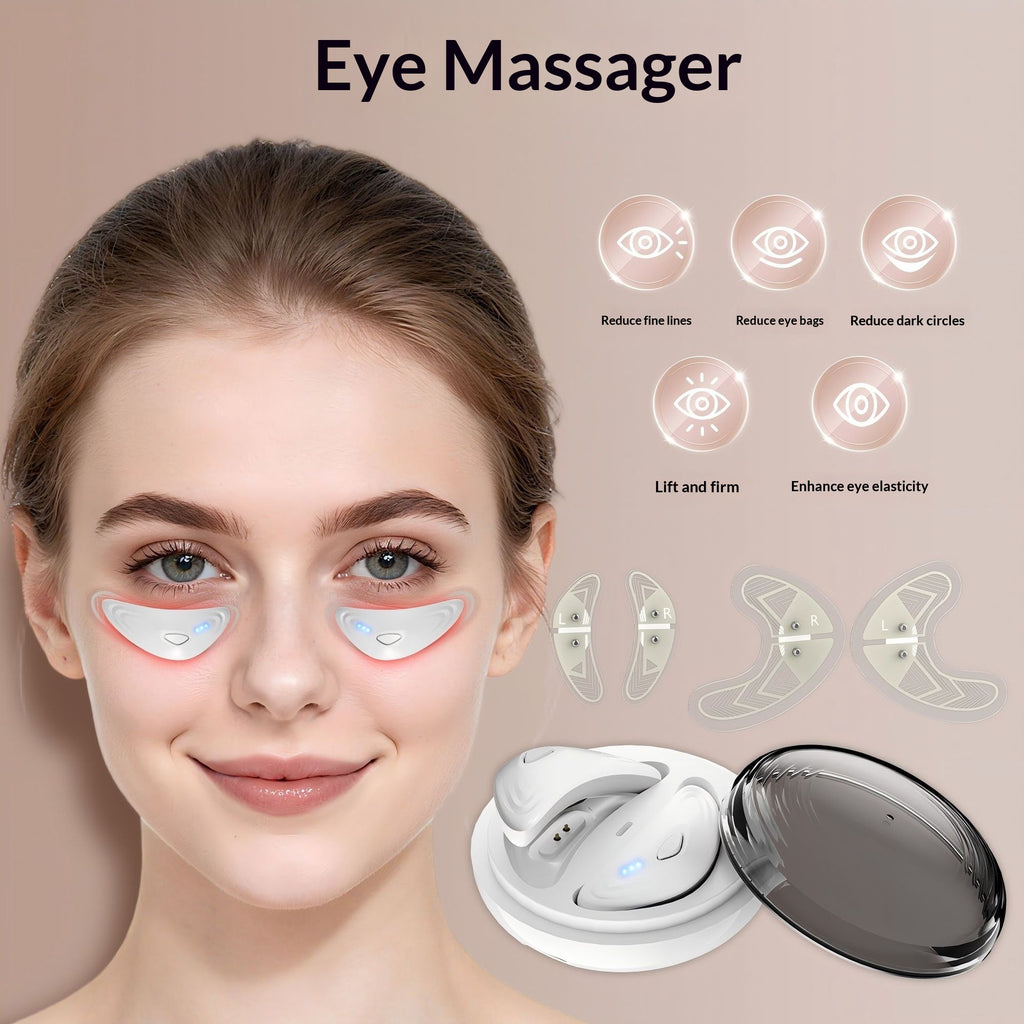 Red Light Eye Beauty Device for Reduce Dark Circles and Puffiness Eye Massager