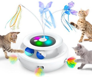 Jeu de chat amusant Table tournante Auto-Hi Pet Jouet de chat électrique