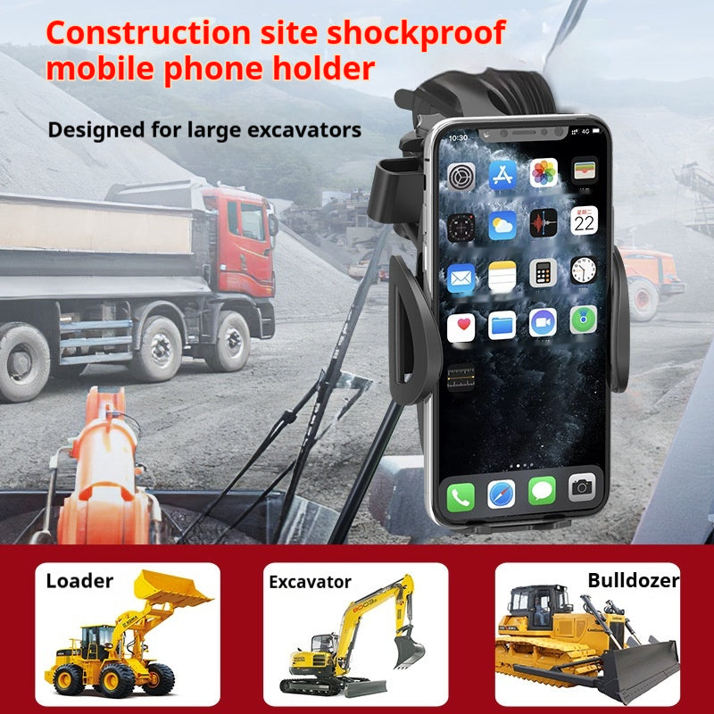Car Mobile Phone Bracket Sucker Double Rod Rotatable Telescopic Arm