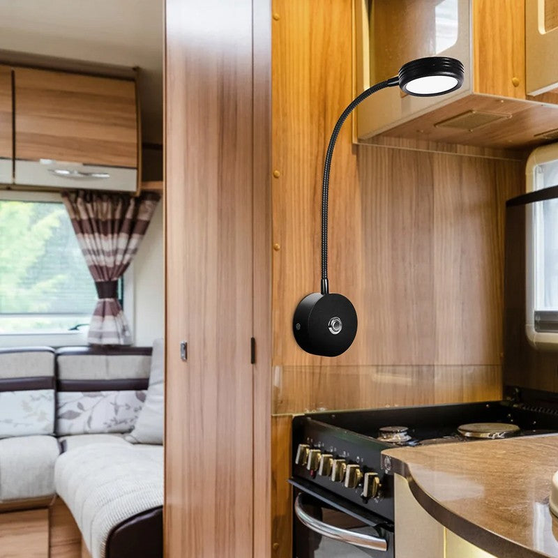 12V LED Touch Dimmable USB Spot Lecture lumière camping-car Campervan Caravan Boat