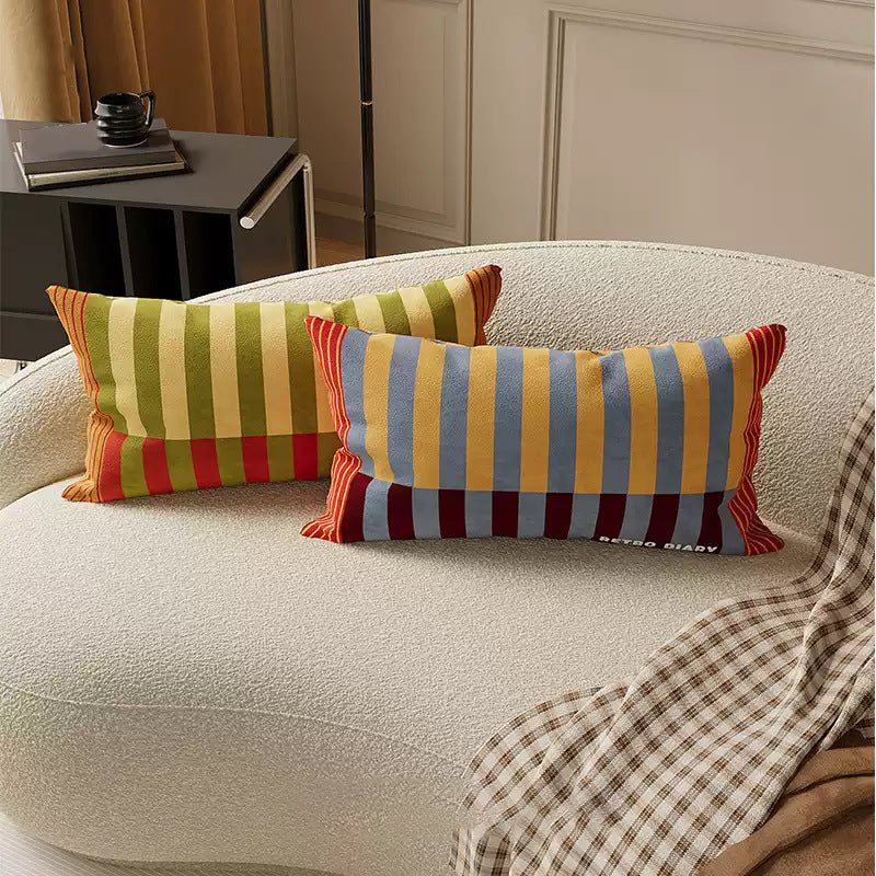 Long striped cushion
