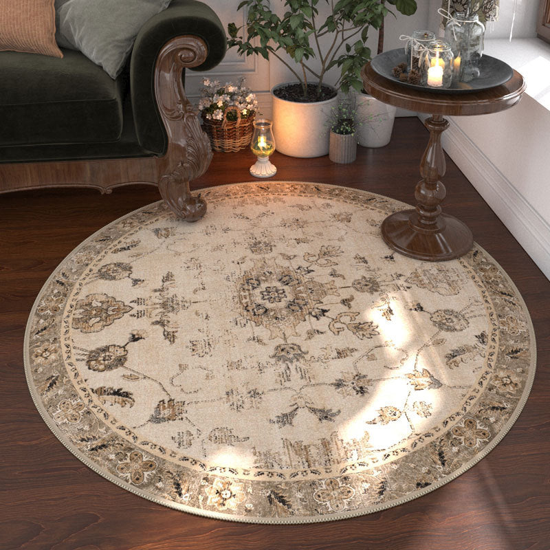 Rug rond de style ethnique bosniaque