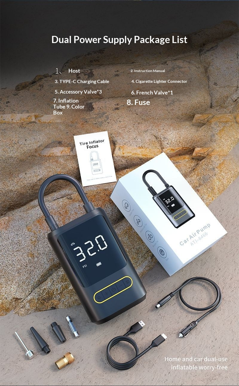 Mini Gonflateur de pneus sans fil avec affichage numérique