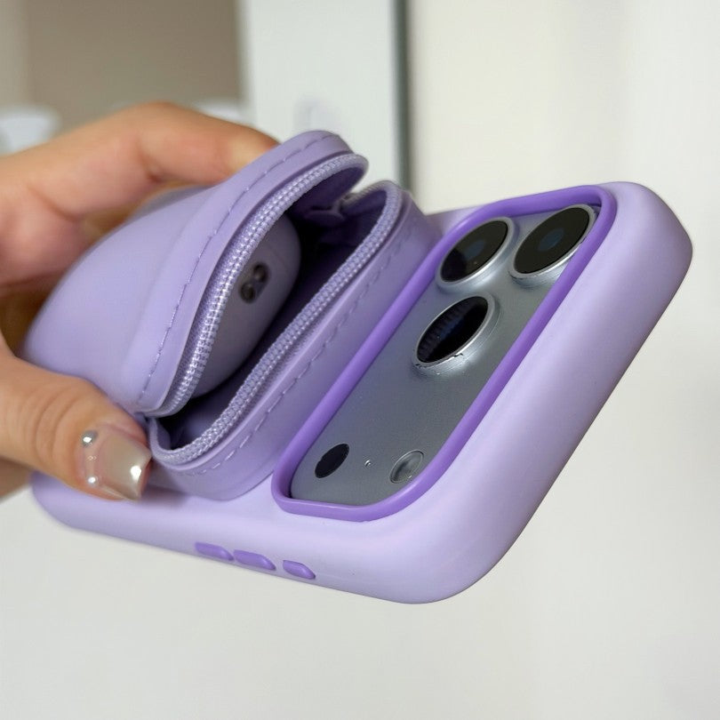 Pièce magnétique en silicone et support de carte avec poche de stockage de support