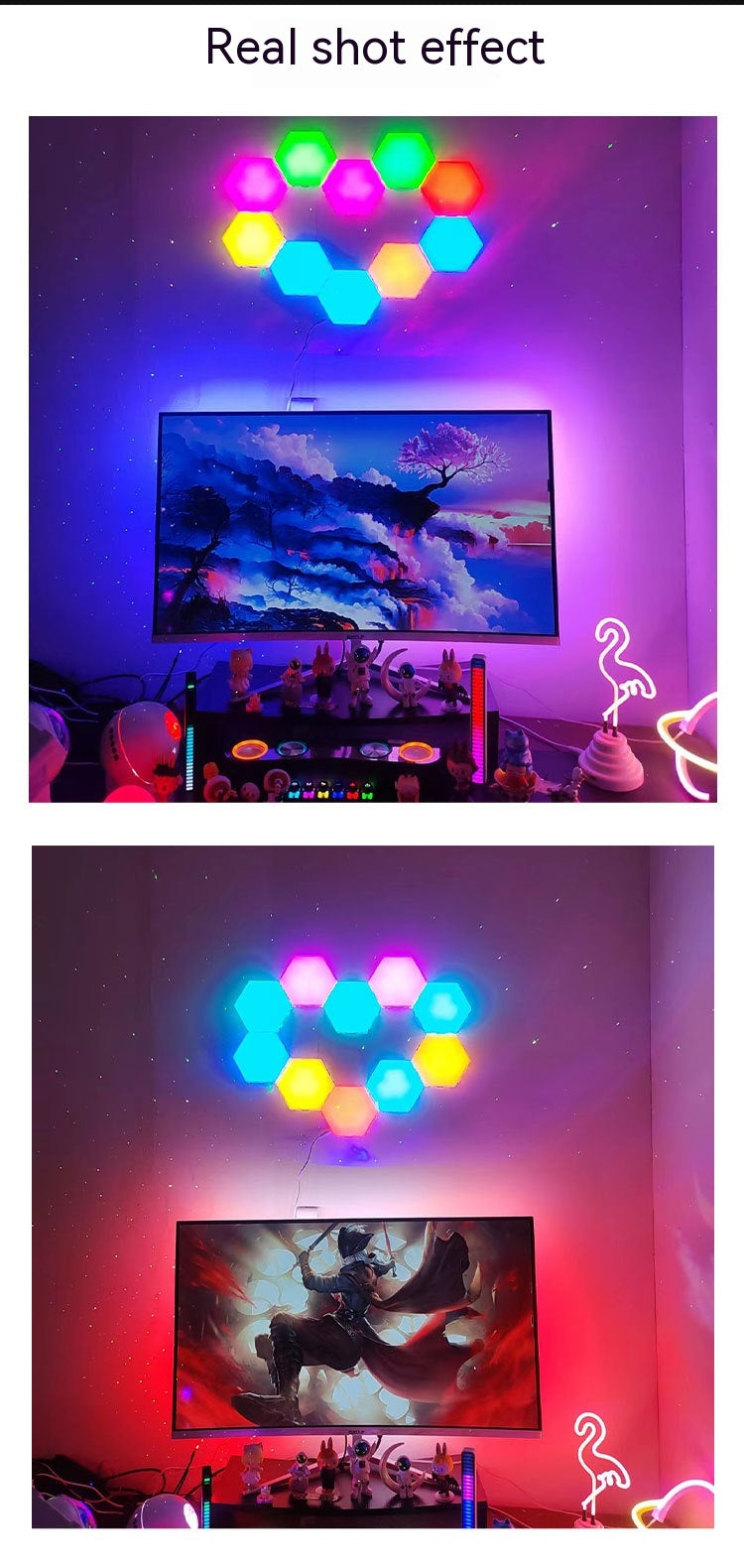 Ordinateur avec lumières d'écran