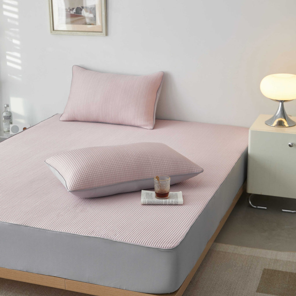 Kit d'oreillers matelas de refroidissement de soie de glace d'été