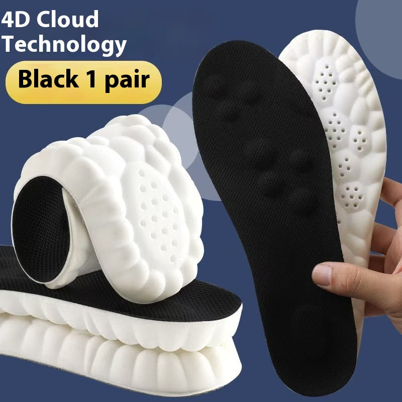 Insole Sports Shock Absorption Arch Support Haute Élastique Course Formation militaire