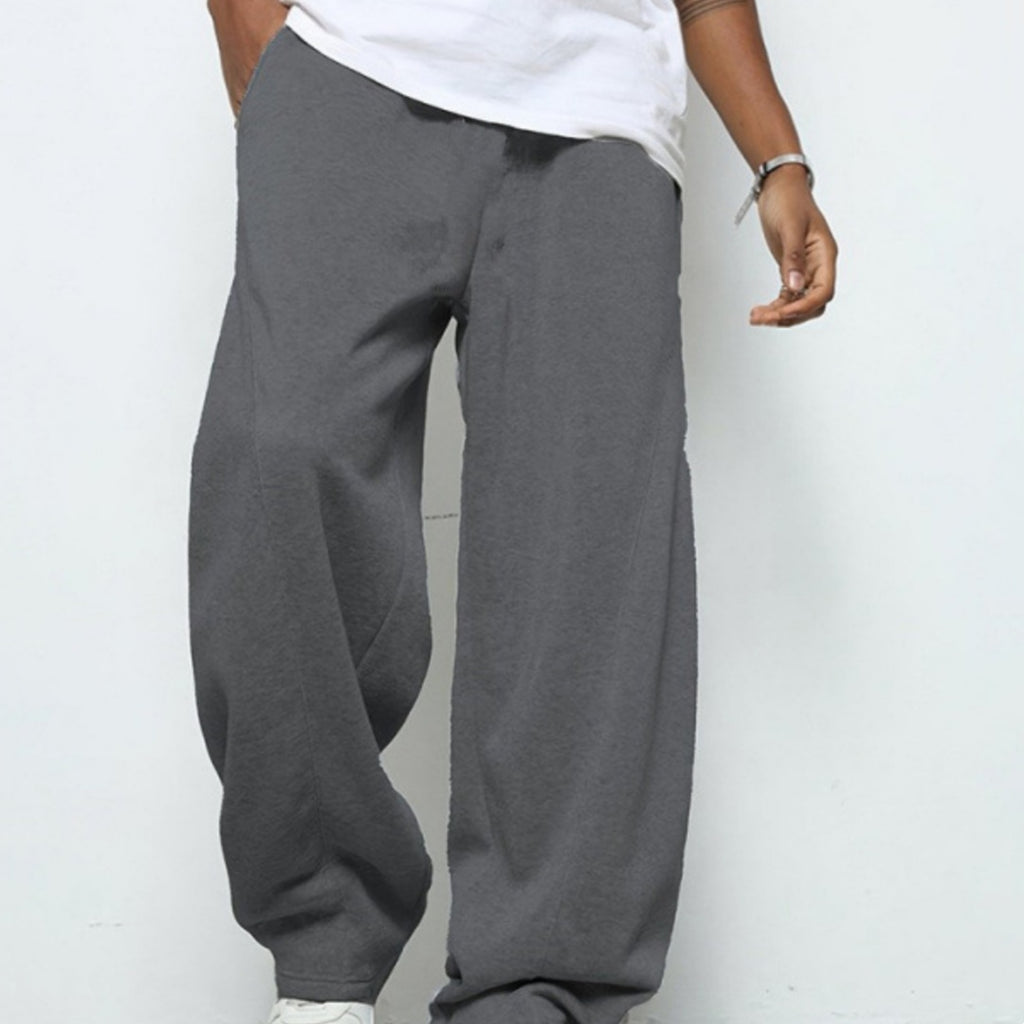 Pantalons de piste lisses pour hommes