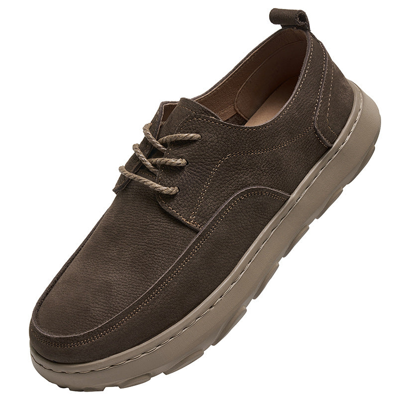 Hommes Dentelle-Up Vintage Chaussures avec semelle solide