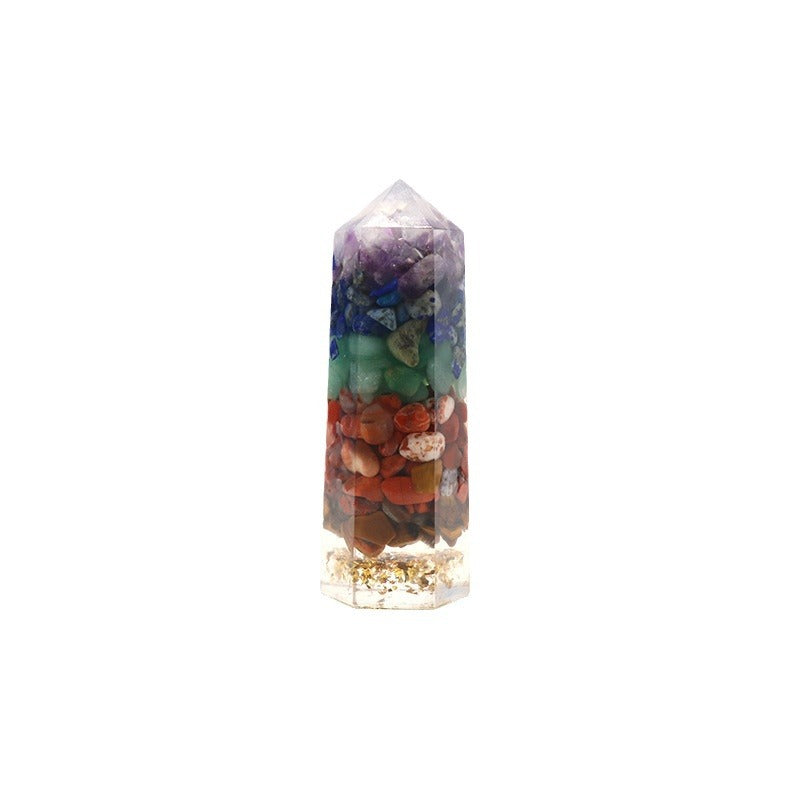 Boîte cadeau en pierre de cristal série colorée