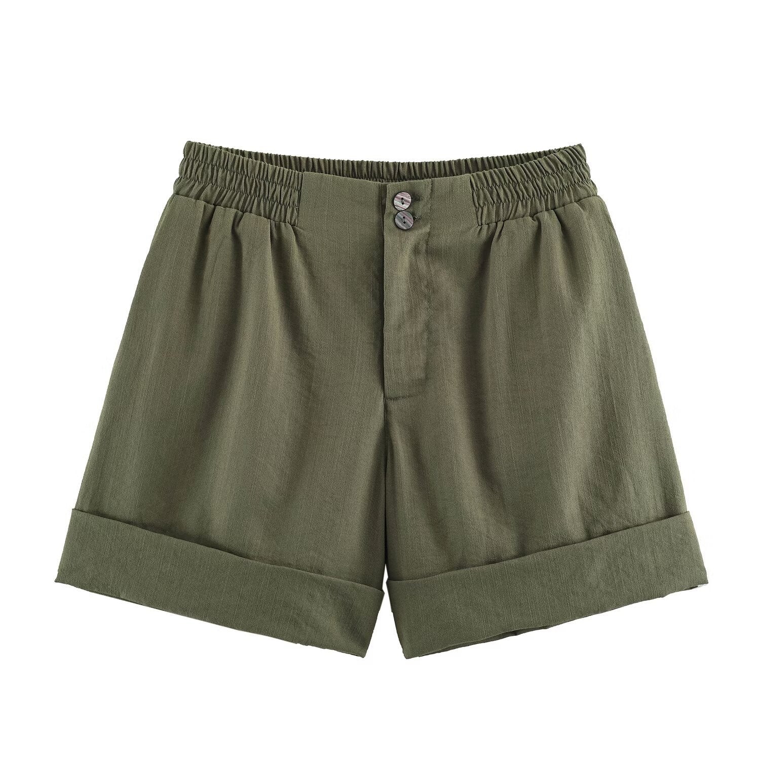 Short occasionnel avec un style Western Hem Curled
