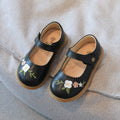 Chaussures en cuir pour filles Broderie Princesse