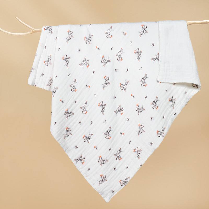 Couverture pour bébé imprimé en coton pur