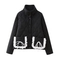 Veste en coton pour femmes avec poches Bow-tie