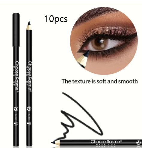 Brode en bois noir Eyelinersmooth Intensément pigmenté Ultra-fine longue durée imperméable Et