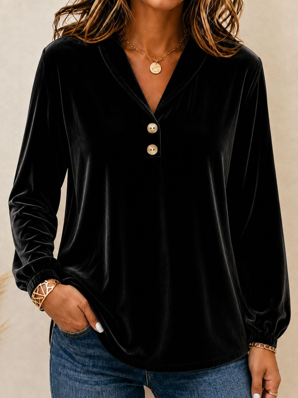 Polyester blouse