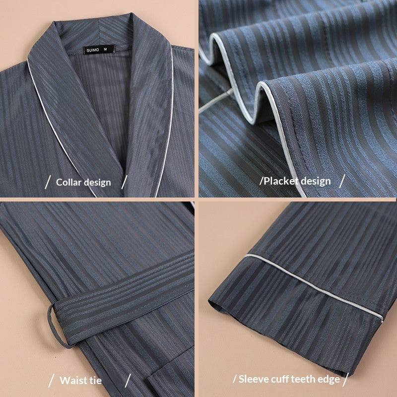 Robe de nuit absorbante Hommes couple mince-style peignoir