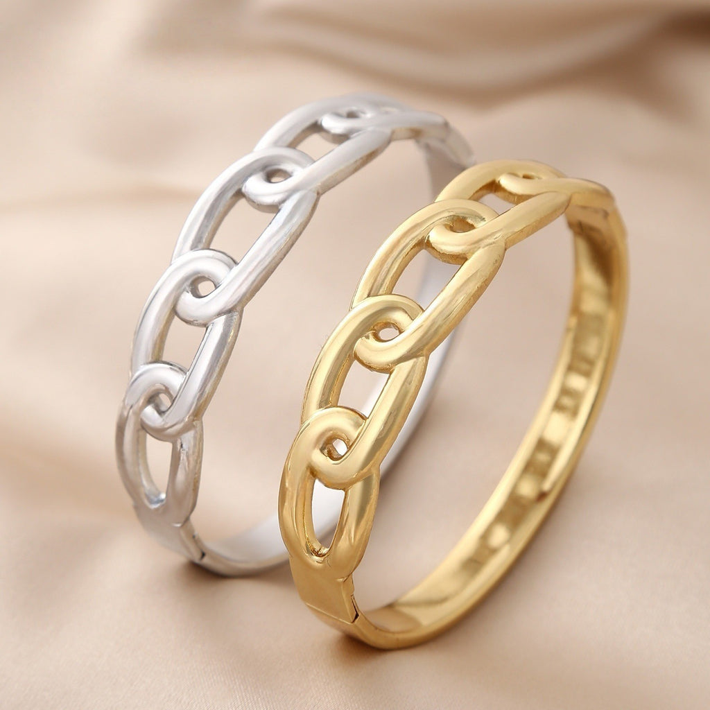 Bracelet femme en acier inoxydable simple et polyvalent
