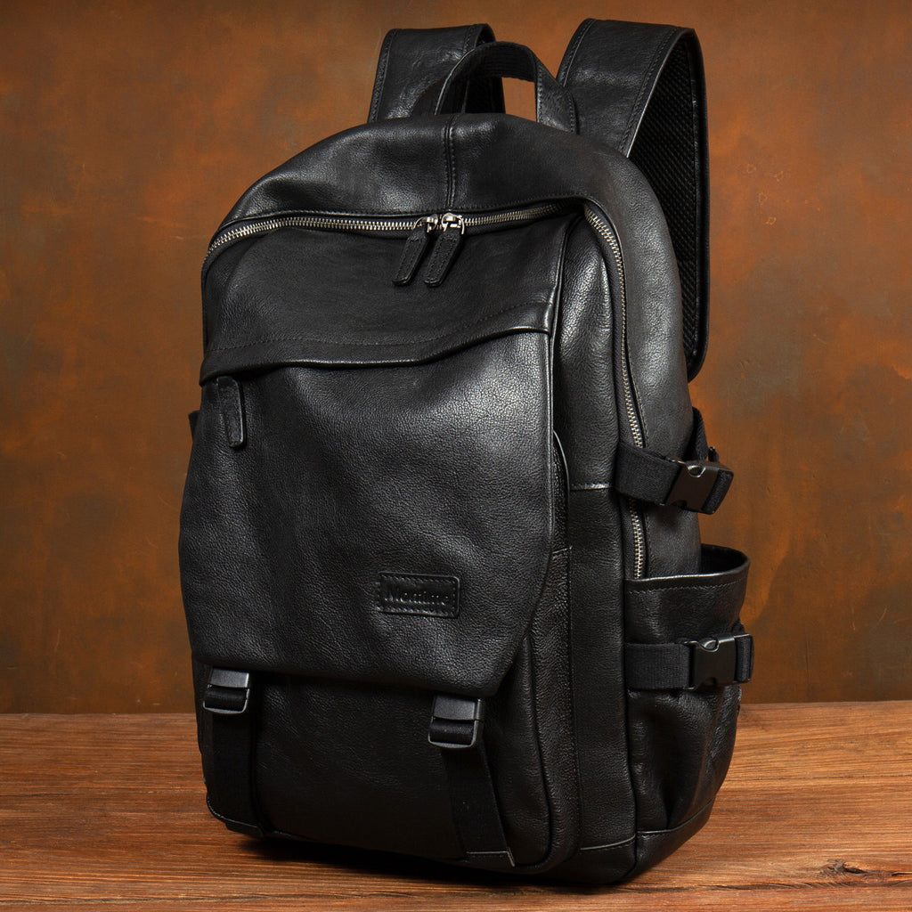 Sac à dos en cuir à grains entiers