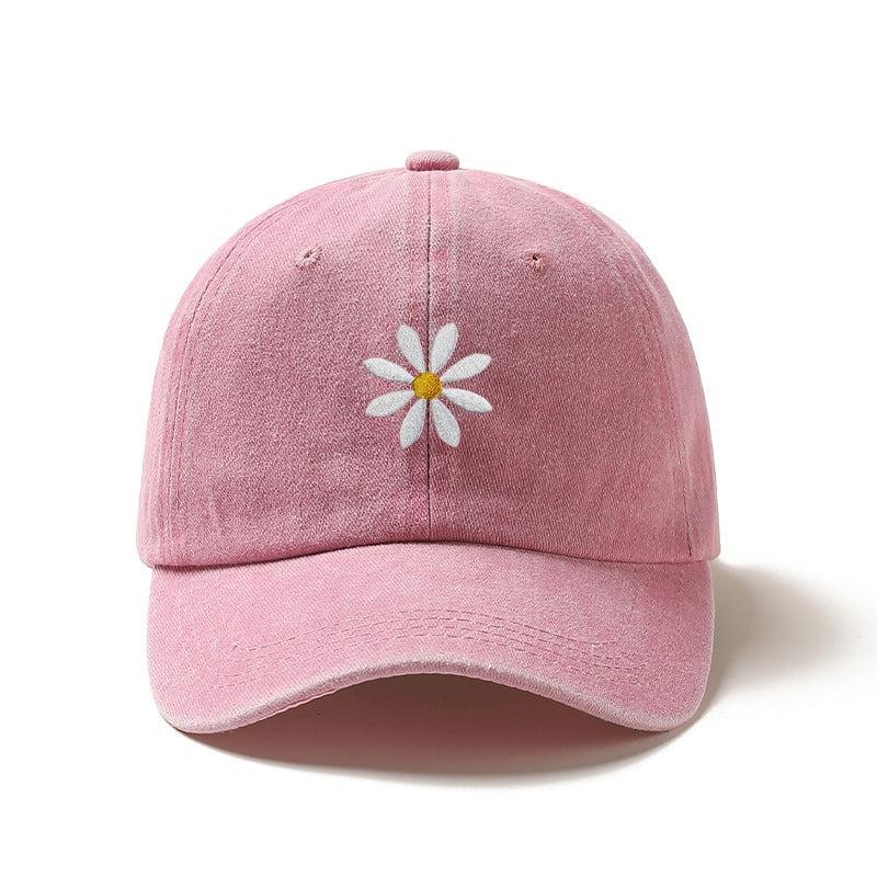 Casquette de baseball brodée avec une couronne ronde en coton et une visière à pic