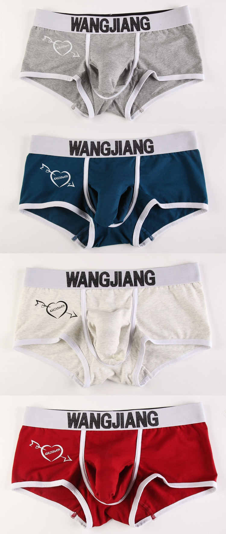 Sous-vêtements pour hommes Boxers Low Waist Coton U Convex Trunk Mode Sexy Boxers pour hommes