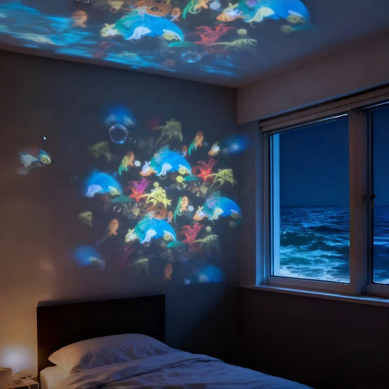 Lumière LED de projection des flocons de neige de Noël