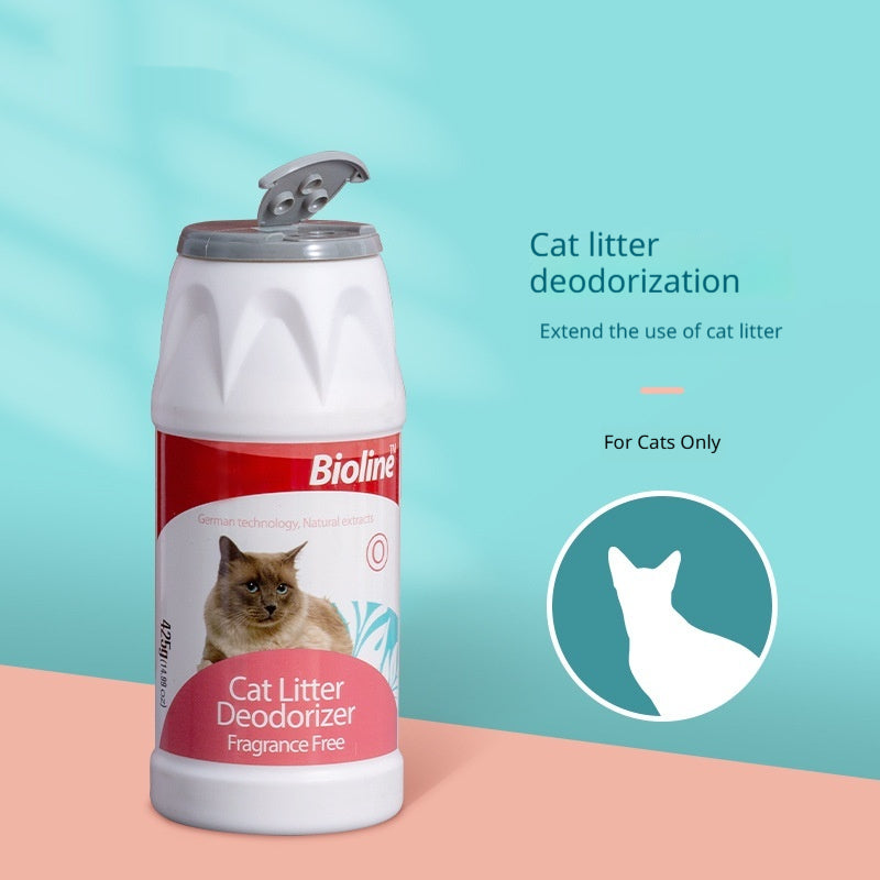Poudre désodorisante et éliminante pour chat Urine