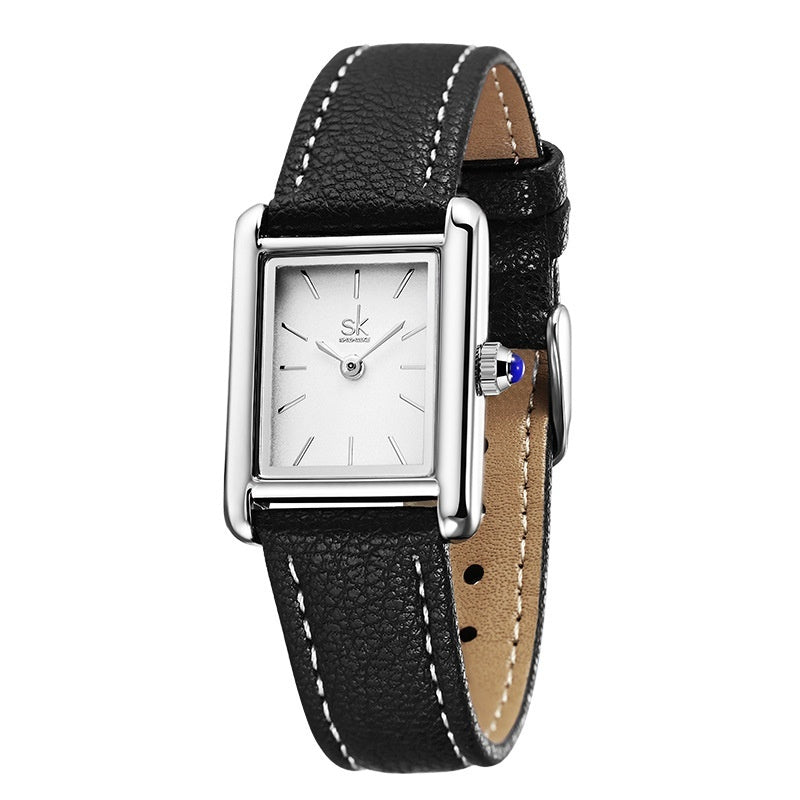 Montre Retro Minority Montre Mode Imperméable Quartz Montre Haute Sens Petite montre carrée