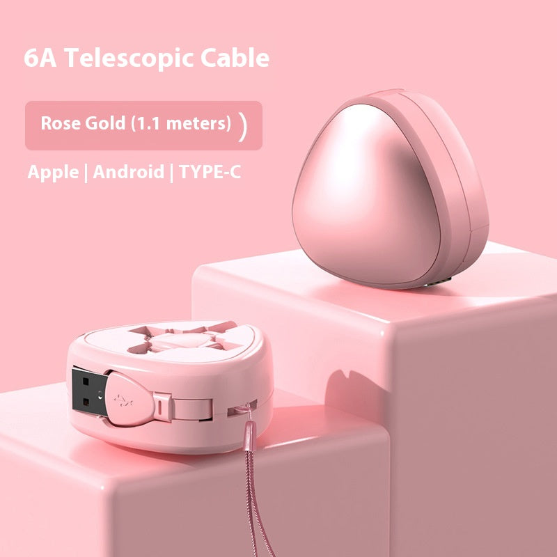 Câble de charge télescopique triangulaire à trois en un
