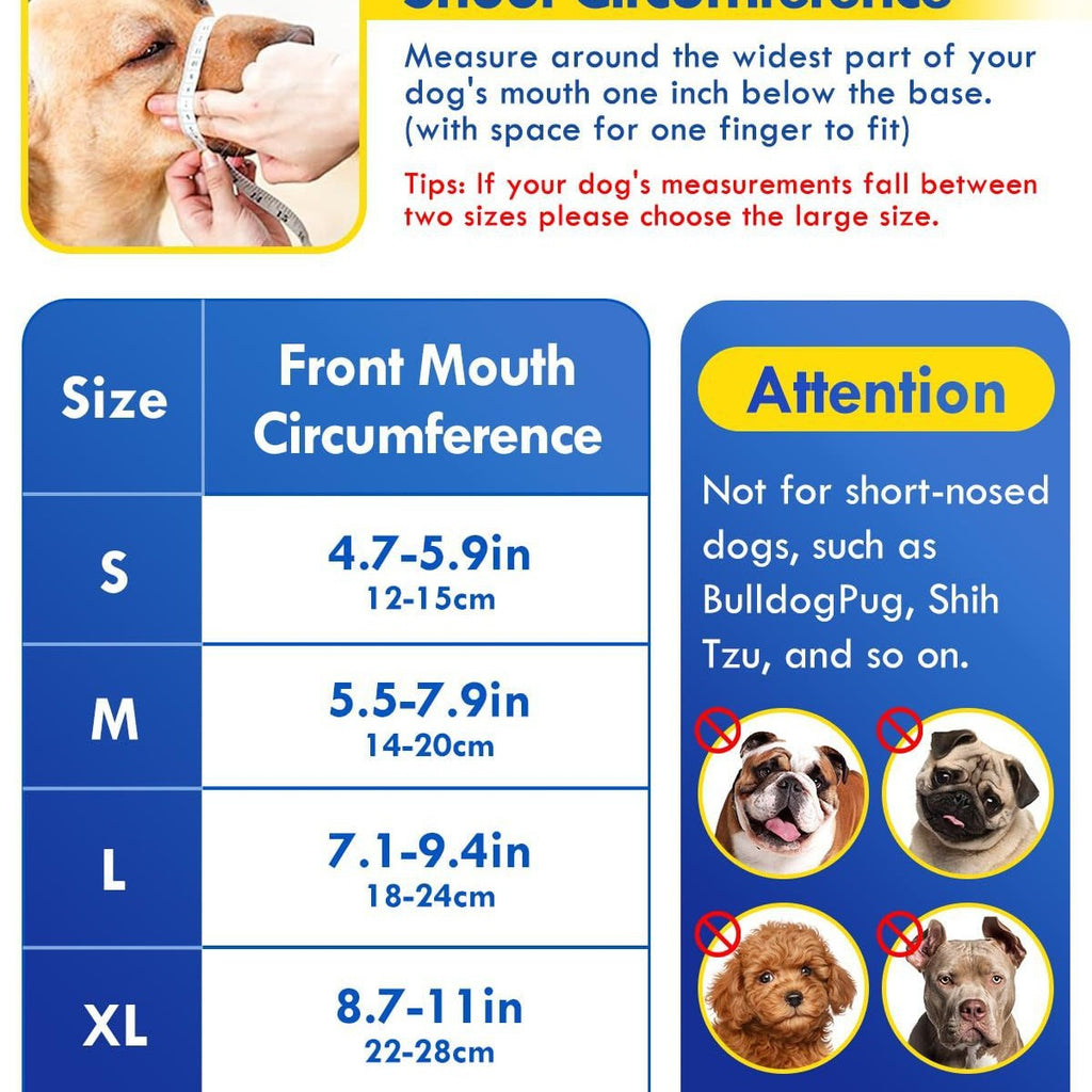 Muselière de chien, Muselière d'air doux pour grands chiens, moules de chien respirantes pour la chasse