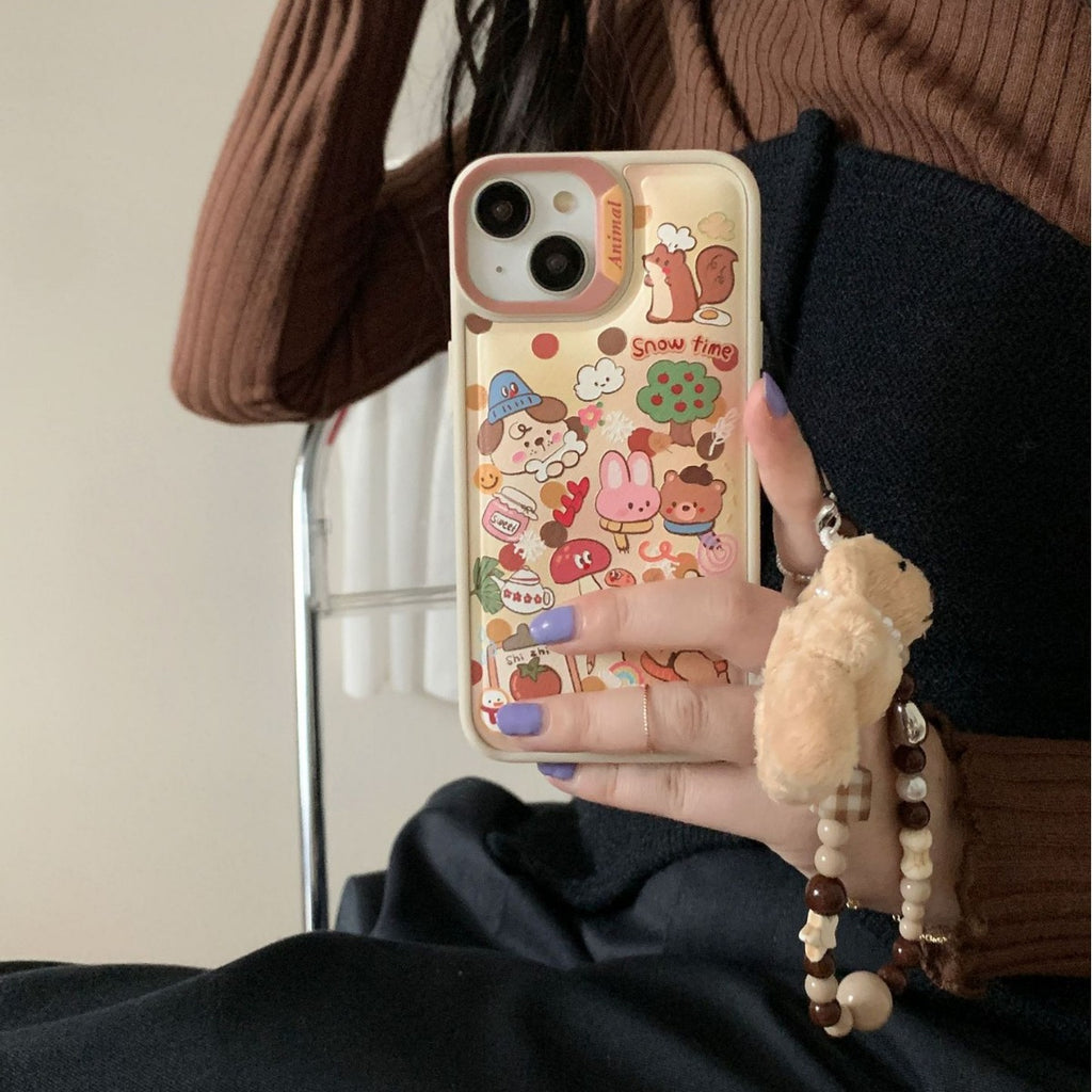 Mignon plein écran Graffiti Rabbit Phone Case