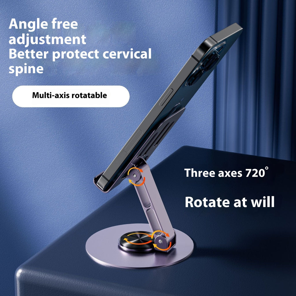 360 degrés de réglage de rotation pliant tablette paresseuse porte-téléphone de bureau