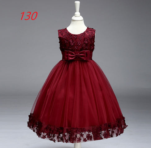 Jupe d'été Enfants Filles Princesse Tutu Fleur Enfants Robe de mariée Show Jupe