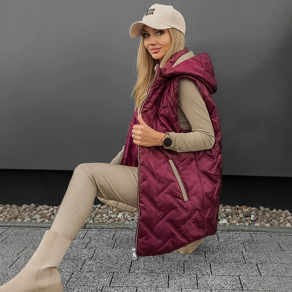 Manteau d'hiver sans manches sans chaleur